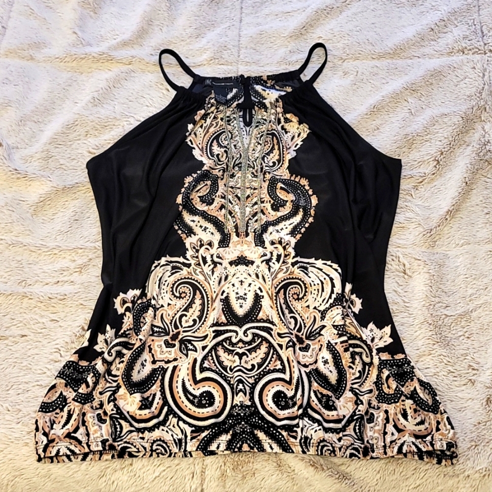 Embellished Sleeveless Blouse